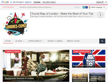 Tablet Screenshot of londres-expat.com